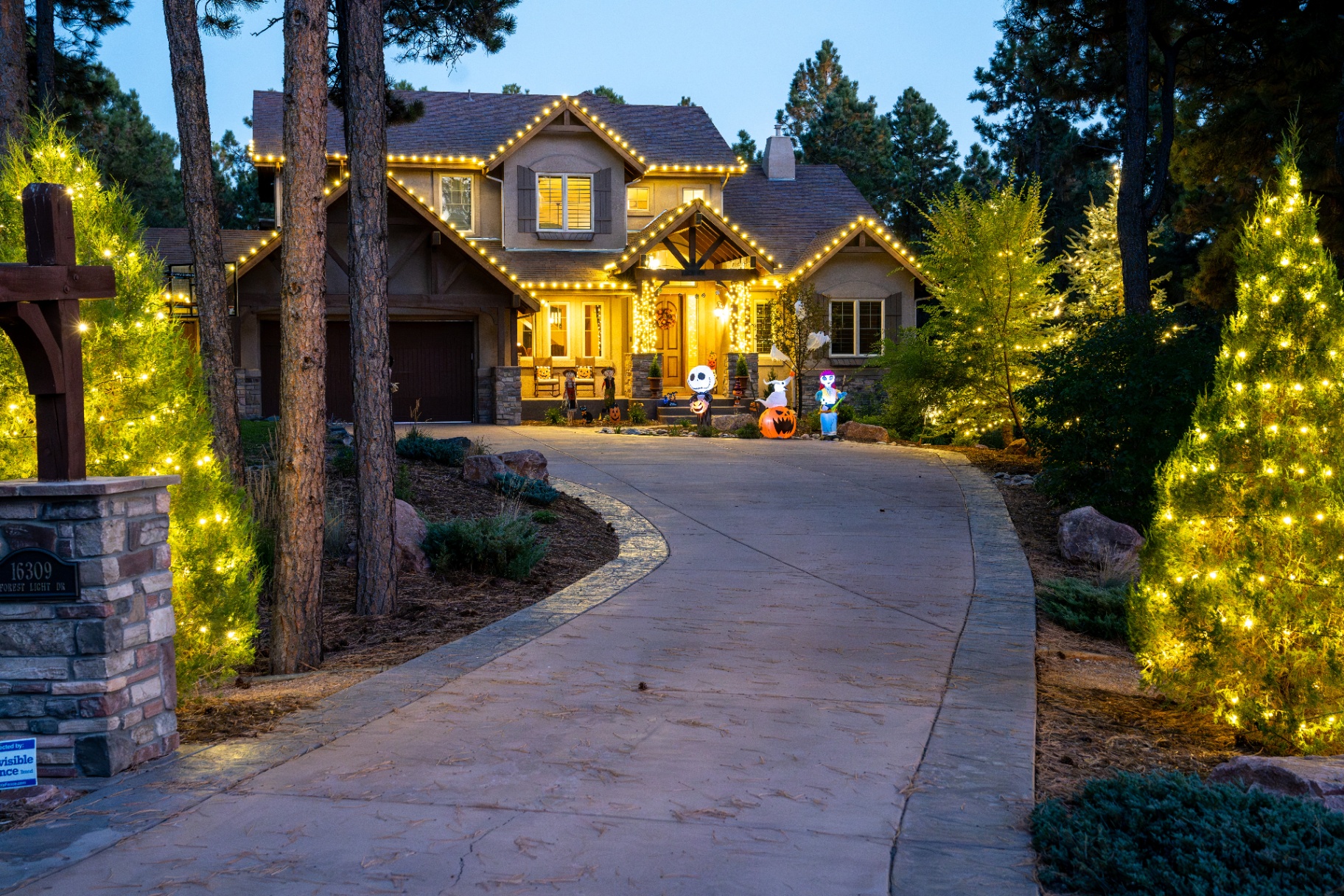 Christmas Light Installation after
